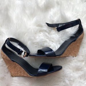 Gucci Shoes - Brand new Gucci navy blue wedges Gucci Shoes - Brand new Gucci navy blue wedges